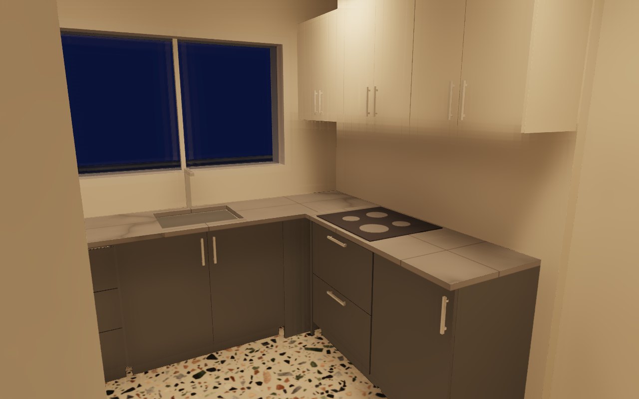 Cozinha à noite